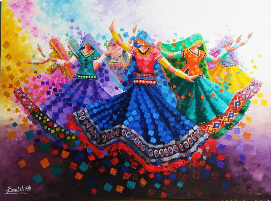 Sub Rang I (2020), Oil on canvas, 48 × 36 in · 122 × 91 cm, by Bandah Ali