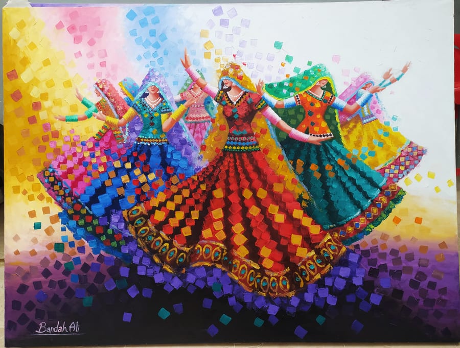 Sub Rang II (2020) · Oil on canvas, 48 × 36 in · 122 × 91 cm. The same row of da