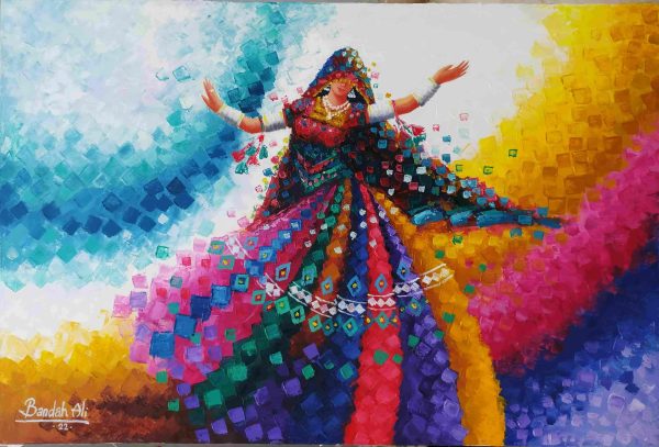 36 (3) Dancing girl 36 inches # 36003