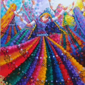 36 (8) Dancing girl 36 inches # 36008