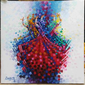 Dancing girl 36x36 inches # 3636001