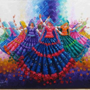 Dancing girl 36x36 inches # 3636002
